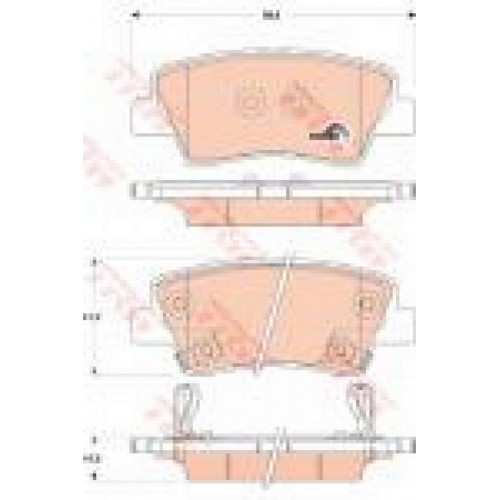 FREN BALATASI ARKA HYUNDAI ACCENT IV SEDAN 1.4-1.6 10-, 1.6 CRDİ 10-, ELANTRA SEDAN 1.6 CRDİ 05-11, İ10 1.0-1.2 13-, 1.0 LPG 14-, İ20 COUPE 1.0 T-GDİ 16-, İ30 1.4 11-15, 1.6 11-16, 1.6 GDİ 11-16, 1.4- FREN BALATASI ARKA HYUNDAI ACCENT IV SEDAN 1.4-1.6 10-, 1.6 CRDİ 10-, ELANTRA SEDAN 1.6 CRDİ 05-11, İ10 1.0-1.2 13-, 1.0 LPG 14-, İ20 COUPE 1.0 T-GDİ 16-, İ30 1.4 11-15, 1.6 11-16, 1.6 GDİ 11-16, 1.4-