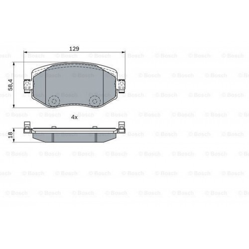 FREN BALATASI ÖN RENAULT MEGANE IV 1.2 TCE / 1.5 DCI 15 - FREN BALATASI ÖN RENAULT MEGANE IV 1.2 TCE / 1.5 DCI 15 -