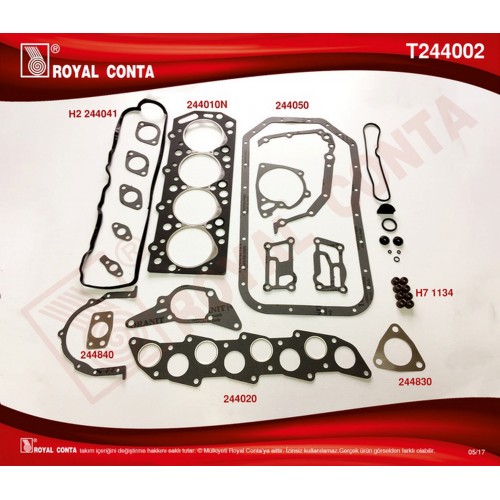 MOTOR TAKIM CONTA SUBAP LASTIKLI L300- HYUN H100 MOTOR TAKIM CONTA SUBAP LASTIKLI L300- HYUN H100