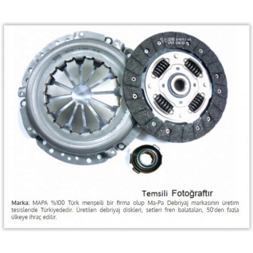 DEBRİYAJ SETİ 207-307-308-407-1007-PARTNER-BERLINGO-C2-C3-C4-C5-XSARA 1.6HDI 110HP DV6TED4B/F DEBRİYAJ SETİ 207-307-308-407-1007-PARTNER-BERLINGO-C2-C3-C4-C5-XSARA 1.6HDI 110HP DV6TED4B/F