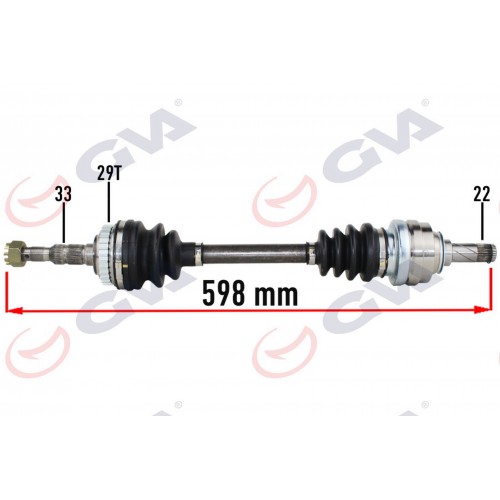 KOMPLE AKS SOL OPEL VECTRA B 1.6 99-02 MAKYAJLI KASA ABS Lİ 29DİŞ 598mm KOMPLE AKS SOL OPEL VECTRA B 1.6 99-02 MAKYAJLI KASA ABS Lİ 29DİŞ 598mm