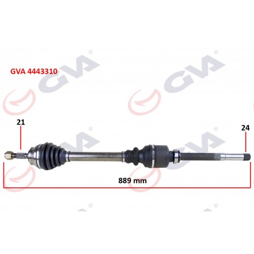 KOMPLE AKS SAĞ P301-ELYSEE 12- 1.6 HDI 889mm KOMPLE AKS SAĞ P301-ELYSEE 12- 1.6 HDI 889mm