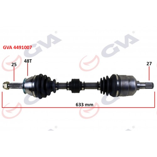 KOMPLE AKS SOL ACCENT ERA 06 1.5 CRDİ ABS Lİ 48DİŞ 633mm KOMPLE AKS SOL ACCENT ERA 06 1.5 CRDİ ABS Lİ 48DİŞ 633mm