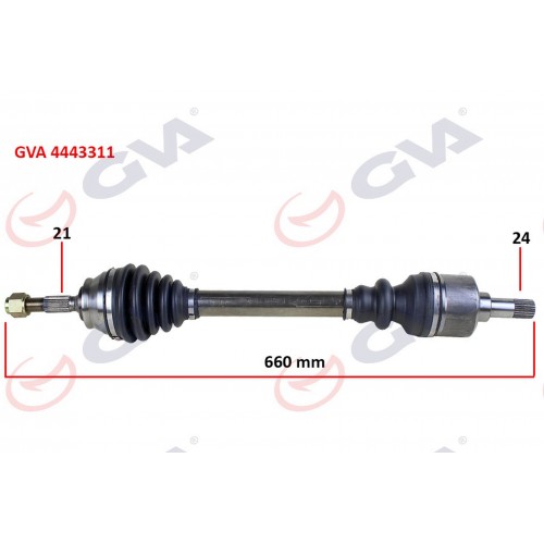 KOMPLE AKS SOL P301-ELYSEE 12- 1.6 HDI 660mm KOMPLE AKS SOL P301-ELYSEE 12- 1.6 HDI 660mm
