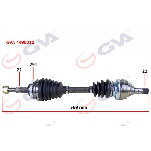 KOMPLE AKS SOL CORSA B 1.2i 16V 93-00 ABS Lİ 569mm 29DİŞ KOMPLE AKS SOL CORSA B 1.2i 16V 93-00 ABS Lİ 569mm 29DİŞ