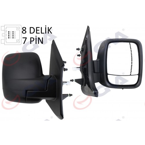 DIŞ DİKİZ AYNASI SAĞ TRAFIC-VİVARO 14 ELEKTRİKLİ ISITMALI SENSÖRLÜ DESENLİ ASFERİK 6 FİŞ VM-976EHSAR DIŞ DİKİZ AYNASI SAĞ TRAFIC-VİVARO 14 ELEKTRİKLİ ISITMALI SENSÖRLÜ DESENLİ ASFERİK 6 FİŞ VM-976EHSAR