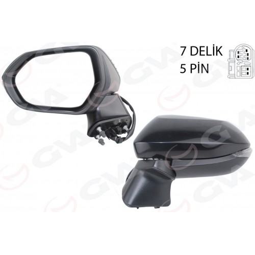 DIŞ DİKİZ AYNASI SOL KATLANIR ISITM SİNY KONV 5 PİN Lİ COROLLA E210-AURIS VM-8271EHPL DIŞ DİKİZ AYNASI SOL KATLANIR ISITM SİNY KONV 5 PİN Lİ COROLLA E210-AURIS VM-8271EHPL
