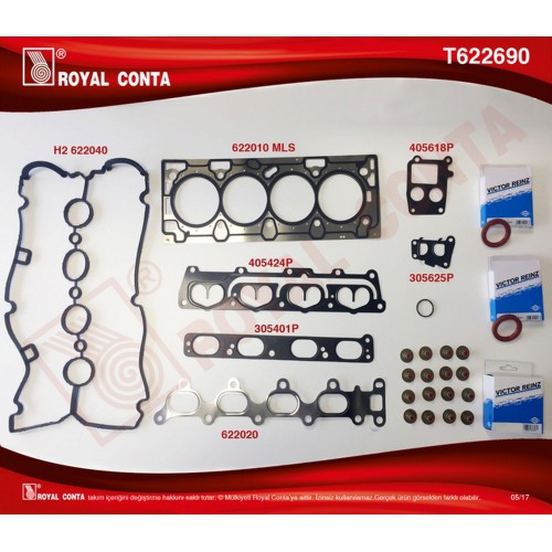 ÜST TAKIM CONTASI KEÇELİ ASTRA G-H-VECTRA C 1.6 16V Z16XEP ÜST TAKIM CONTASI KEÇELİ ASTRA G-H-VECTRA C 1.6 16V Z16XEP