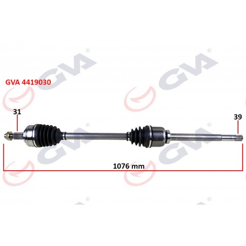 KOMPLE AKS SAĞ MASTER 3-MOVANO 2.3 DCİ 6 VİTES 10- 1076mm KOMPLE AKS SAĞ MASTER 3-MOVANO 2.3 DCİ 6 VİTES 10- 1076mm