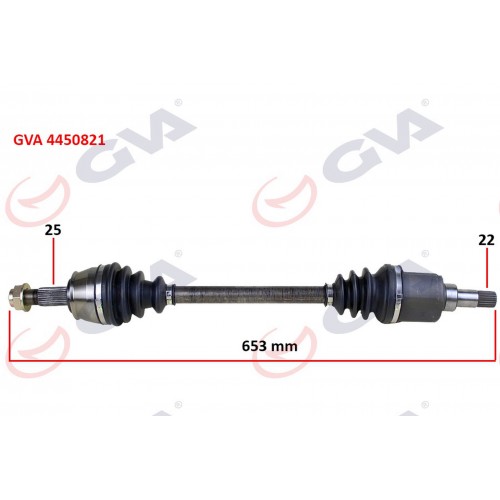 KOMPLE AKS SOL BIPPER 1.4 HDI 07 653mm KOMPLE AKS SOL BIPPER 1.4 HDI 07 653mm