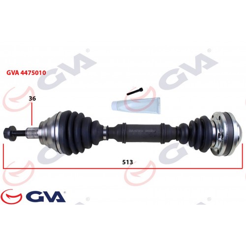 KOMPLE AKS SOL CADDY III 1.9 TDI 04-10 BJB 513mm KOMPLE AKS SOL CADDY III 1.9 TDI 04-10 BJB 513mm