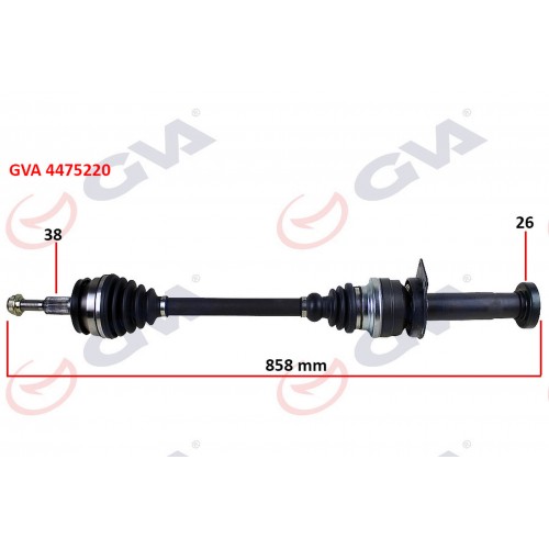 KOMPLE AKS SAĞ TRANSPORTER T5 1.9 TDİ 03-11 858mm AXB-AXC KOMPLE AKS SAĞ TRANSPORTER T5 1.9 TDİ 03-11 858mm AXB-AXC