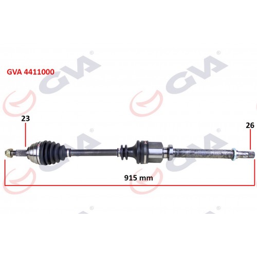 KOMPLE AKS SAĞ MEGANE II 1.4/1.6 16V-1.5 DCİ 02-08 915mm KOMPLE AKS SAĞ MEGANE II 1.4/1.6 16V-1.5 DCİ 02-08 915mm