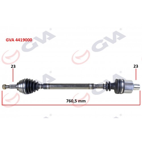 KOMPLE AKS SAĞ DACIA LOGAN-SANDERO 1.5 DCİ 04-12 760mm KOMPLE AKS SAĞ DACIA LOGAN-SANDERO 1.5 DCİ 04-12 760mm