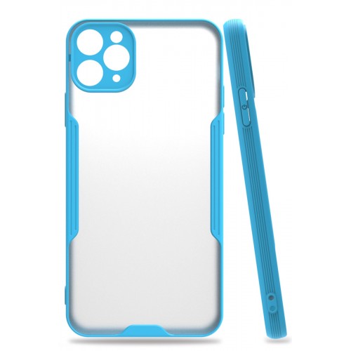 Newface iPhone 11 Pro Max Kılıf Platin Silikon - Mavi Newface iPhone 11 Pro Max Kılıf Platin Silikon - Mavi