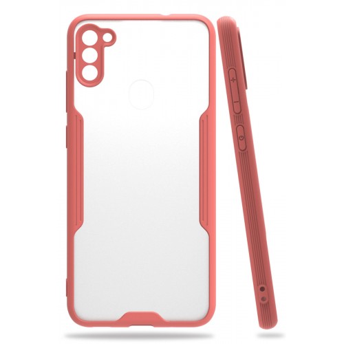 Newface Samsung Galaxy A11 Kılıf Platin Silikon - Pembe Newface Samsung Galaxy A11 Kılıf Platin Silikon - Pembe