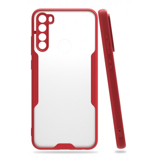 Newface Xiaomi Redmi Note 8 Kılıf Platin Silikon - Kırmızı Newface Xiaomi Redmi Note 8 Kılıf Platin Silikon - Kırmızı