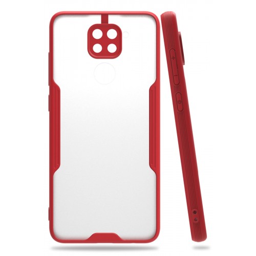 Newface Xiaomi Redmi Note 9 Kılıf Platin Silikon - Kırmızı Newface Xiaomi Redmi Note 9 Kılıf Platin Silikon - Kırmızı