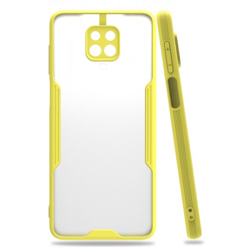 Newface Xiaomi Redmi Note 9 Pro Kılıf Platin Silikon - Sarı Newface Xiaomi Redmi Note 9 Pro Kılıf Platin Silikon - Sarı