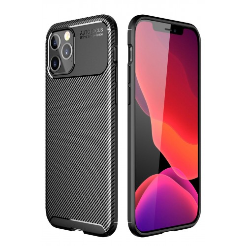 Newface iPhone 12 Kılıf Focus Karbon Silikon - Siyah Newface iPhone 12 Kılıf Focus Karbon Silikon - Siyah