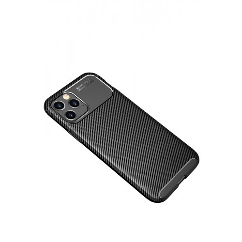 Newface iPhone 12 Kılıf Focus Karbon Silikon - Siyah Newface iPhone 12 Kılıf Focus Karbon Silikon - Siyah