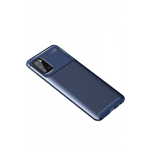 Newface Samsung Galaxy A31 Kılıf Focus Karbon Silikon - Lacivert Newface Samsung Galaxy A31 Kılıf Focus Karbon Silikon - Lacivert