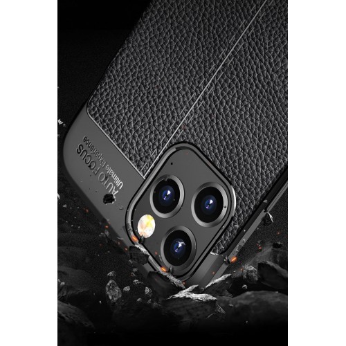 Newface iPhone 12 Pro Max Kılıf Focus Derili Silikon - Kırmızı Newface iPhone 12 Pro Max Kılıf Focus Derili Silikon - Kırmızı