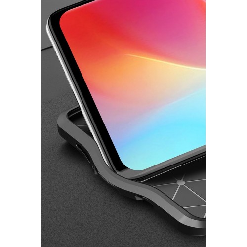 Newface Xiaomi Mi Note 10 Lite Kılıf Focus Derili Silikon - Kırmızı Newface Xiaomi Mi Note 10 Lite Kılıf Focus Derili Silikon - Kırmızı