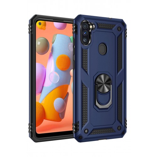 Newface Samsung Galaxy A11 Kılıf Sofya Yüzüklü Silikon Kapak - Lacivert Newface Samsung Galaxy A11 Kılıf Sofya Yüzüklü Silikon Kapak - Lacivert