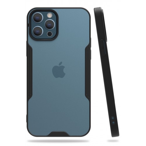 Newface iPhone 12 Pro Max Kılıf Platin Silikon - Siyah Newface iPhone 12 Pro Max Kılıf Platin Silikon - Siyah