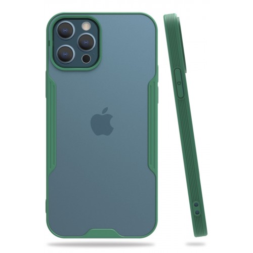 Newface iPhone 12 Pro Max Kılıf Platin Silikon - Yeşil Newface iPhone 12 Pro Max Kılıf Platin Silikon - Yeşil