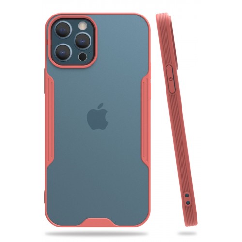 Newface iPhone 12 Pro Max Kılıf Platin Silikon - Pembe Newface iPhone 12 Pro Max Kılıf Platin Silikon - Pembe