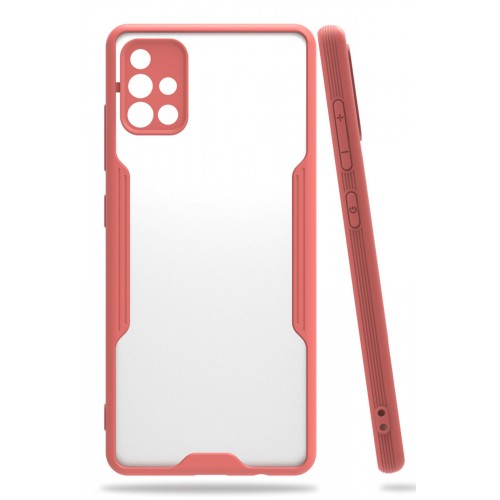 Newface Samsung Galaxy A71 Kılıf Platin Silikon - Pembe Newface Samsung Galaxy A71 Kılıf Platin Silikon - Pembe