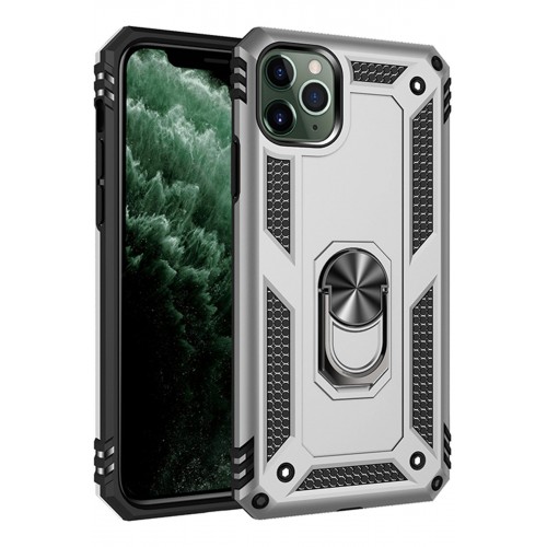 Newface iPhone 11 Pro Max Kılıf Sofya Yüzüklü Silikon Kapak - Gümüş Newface iPhone 11 Pro Max Kılıf Sofya Yüzüklü Silikon Kapak - Gümüş