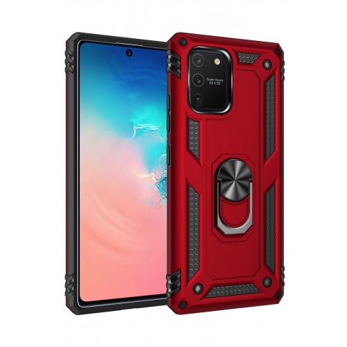 Newface Samsung Galaxy A81 / Note 10 Lite Kılıf Sofya Yüzüklü Silikon Kapak - Kırmızı Newface Samsung Galaxy A81 / Note 10 Lite Kılıf Sofya Yüzüklü Silikon Kapak - Kırmızı