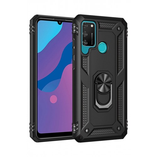 Newface Huawei Y6P Kılıf Sofya Yüzüklü Silikon Kapak - Siyah Newface Huawei Y6P Kılıf Sofya Yüzüklü Silikon Kapak - Siyah