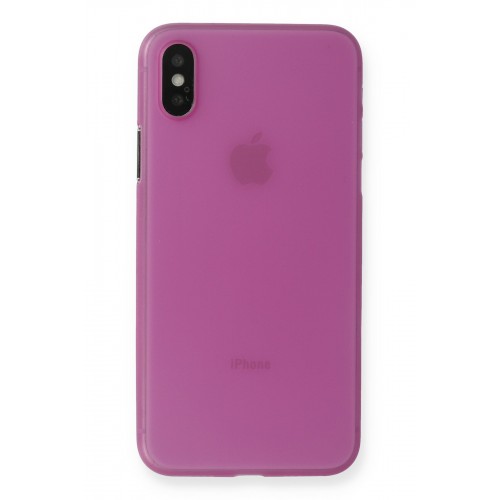 Newface iPhone X Kılıf PP Ultra İnce Kapak - Pembe Newface iPhone X Kılıf PP Ultra İnce Kapak - Pembe