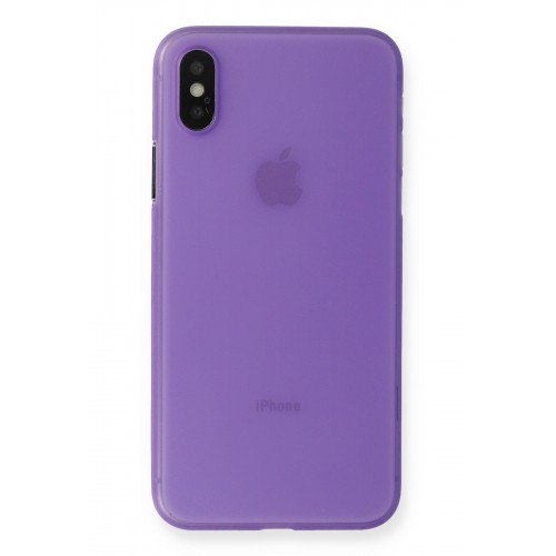 Newface iPhone XS Kılıf PP Ultra İnce Kapak - Mor Newface iPhone XS Kılıf PP Ultra İnce Kapak - Mor