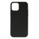 Newface iPhone 12 Kılıf Nano içi Kadife Silikon - Siyah Newface iPhone 12 Kılıf Nano içi Kadife Silikon - Siyah