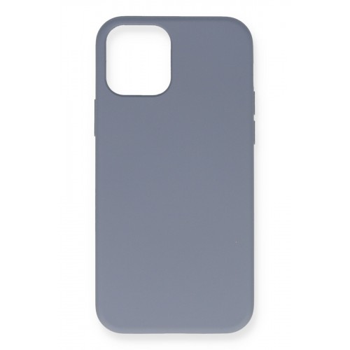 Newface iPhone 12 Pro Max Kılıf Nano içi Kadife Silikon - Gri Newface iPhone 12 Pro Max Kılıf Nano içi Kadife Silikon - Gri