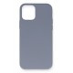Newface iPhone 12 Pro Max Kılıf Nano içi Kadife Silikon - Gri Newface iPhone 12 Pro Max Kılıf Nano içi Kadife Silikon - Gri