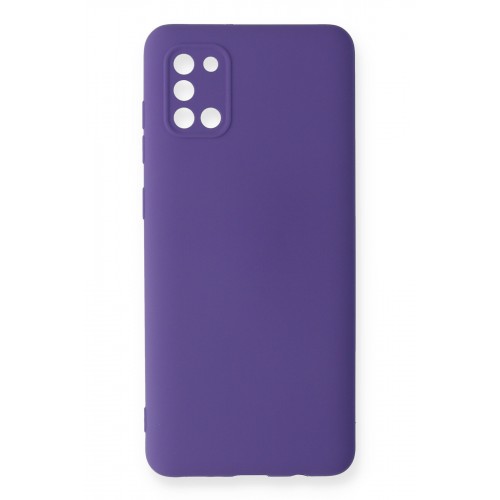 Newface Samsung Galaxy A31 Kılıf Nano içi Kadife Silikon - Mor Newface Samsung Galaxy A31 Kılıf Nano içi Kadife Silikon - Mor