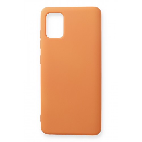 Newface Samsung Galaxy A71 Kılıf Nano içi Kadife Silikon - Turuncu Newface Samsung Galaxy A71 Kılıf Nano içi Kadife Silikon - Turuncu
