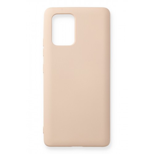 Newface Samsung Galaxy A91 / S10 Lite Kılıf Nano içi Kadife Silikon - Pudra Newface Samsung Galaxy A91 / S10 Lite Kılıf Nano içi Kadife Silikon - Pudra