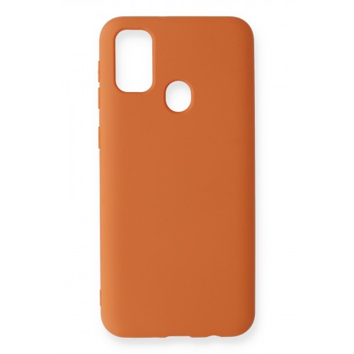 Newface Samsung Galaxy M31 Kılıf Nano içi Kadife Silikon - Koyu Turuncu Newface Samsung Galaxy M31 Kılıf Nano içi Kadife Silikon - Koyu Turuncu