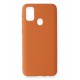 Newface Samsung Galaxy M31 Kılıf Nano içi Kadife Silikon - Koyu Turuncu Newface Samsung Galaxy M31 Kılıf Nano içi Kadife Silikon - Koyu Turuncu