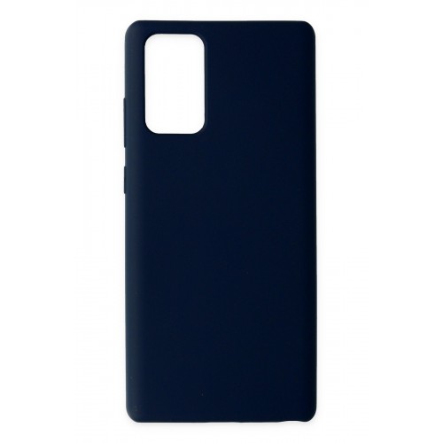 Newface Samsung Galaxy Note 20 Kılıf Nano içi Kadife Silikon - Lacivert Newface Samsung Galaxy Note 20 Kılıf Nano içi Kadife Silikon - Lacivert
