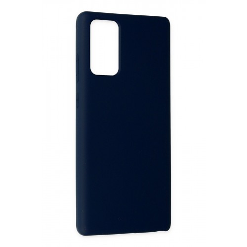 Newface Samsung Galaxy Note 20 Kılıf Nano içi Kadife Silikon - Lacivert Newface Samsung Galaxy Note 20 Kılıf Nano içi Kadife Silikon - Lacivert