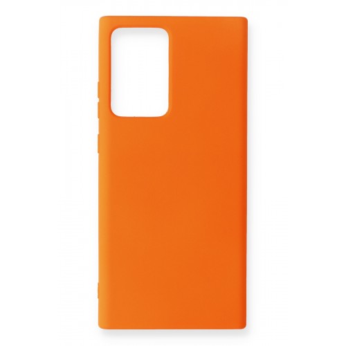 Newface Samsung Galaxy Note 20 Ultra Kılıf Nano içi Kadife Silikon - Turuncu Newface Samsung Galaxy Note 20 Ultra Kılıf Nano içi Kadife Silikon - Turuncu