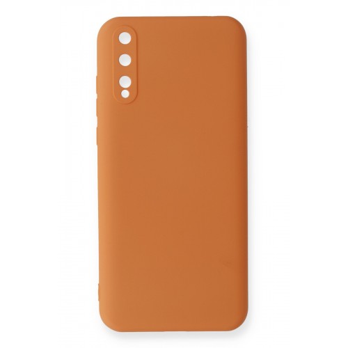 Newface Huawei P Smart S Kılıf Nano içi Kadife Silikon - Turuncu Newface Huawei P Smart S Kılıf Nano içi Kadife Silikon - Turuncu